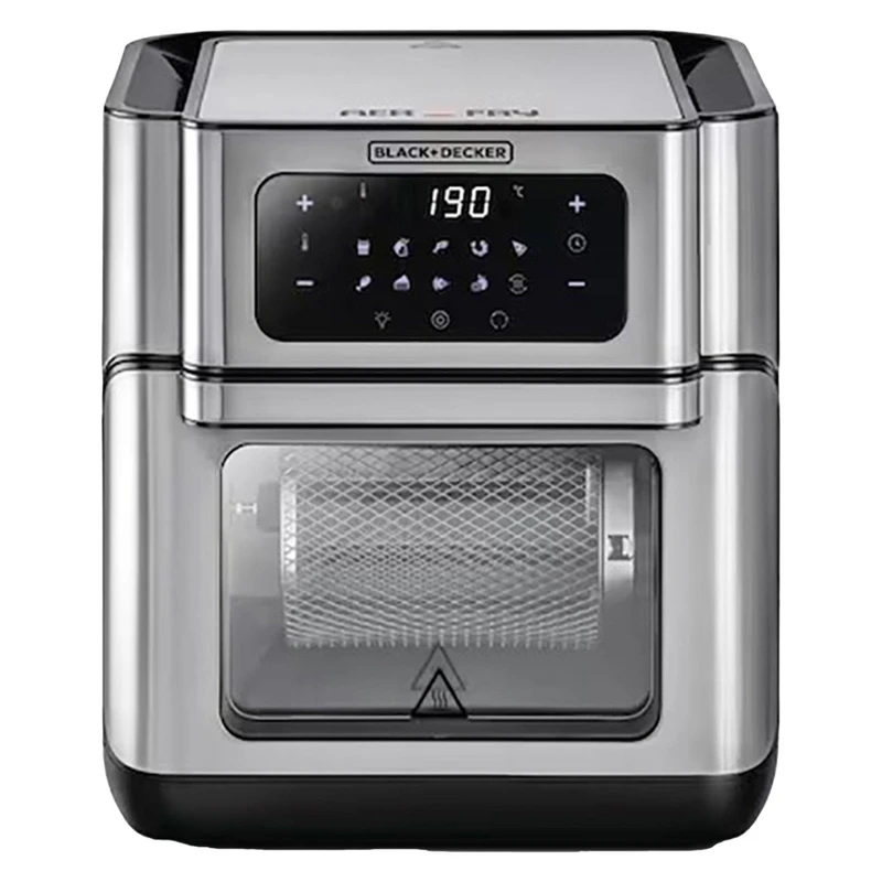 تصویر سرخ کن بلک اند دکر ۱۰۰ ظرفیت ۱۲ لیتر بدون روغن مدل AOF100 - مشکی - سیلور 